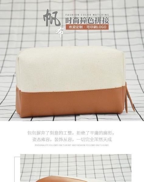 cosmetic bags & cases 2021 ladies canvas bag fashion hand storage simple casual women's cosmetic1