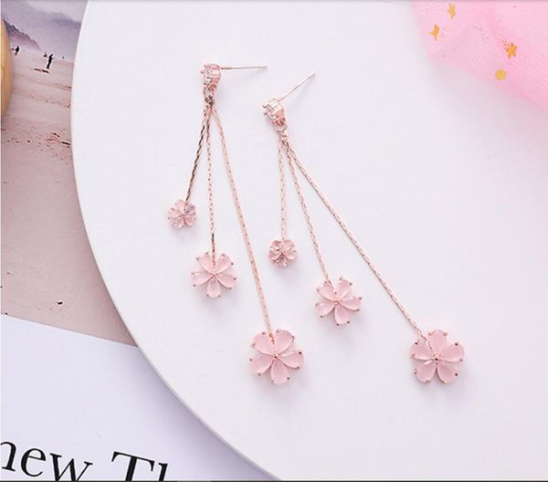 2020 the new spring festival cherry blossom pink, sweet and long, tassel earrings s925 silver needles 304, Golden;silver
2020 the new spring festival cherry blossom pink, sweet and long, tassel earrings s925 silver needles 304, Golden;silver