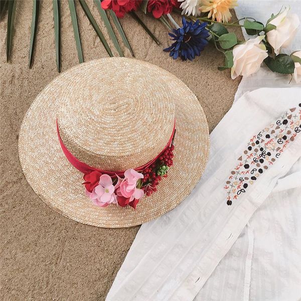wide brim hats 100% wheat straw women sun hat fashion lady summer flat sunbonnet boater beach with blue flower drop1, Blue;gray
wide brim hats 100% wheat straw women sun hat fashion lady summer flat sunbonnet boater beach with blue flower drop1, Blue;gray