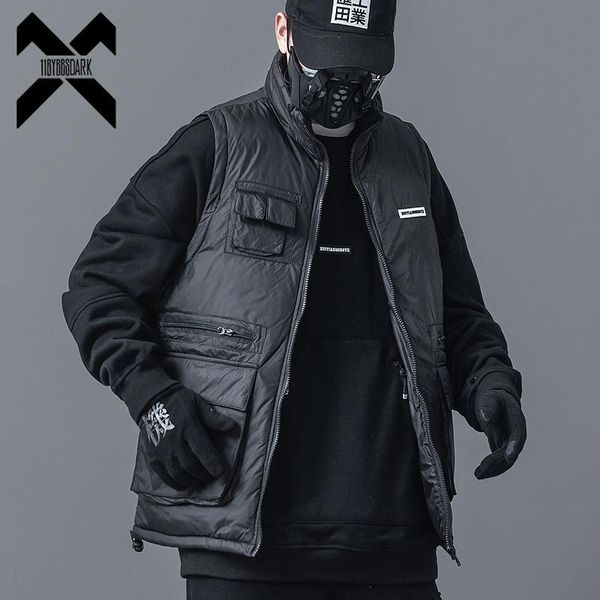 11 bybb's dark cargo vest men streetwear tactics sleeveless jackets coats thick vests multiple pockets fashion male bb307, Black;white
11 bybb's dark cargo vest men streetwear tactics sleeveless jackets coats thick vests multiple pockets fashion male bb307, Black;white