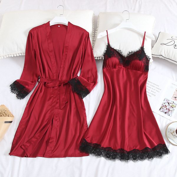 retro female pajamas set lace solid pattern lady sleepwear birthday gift for women silk home clothing, Black;white
retro female pajamas set lace solid pattern lady sleepwear birthday gift for women silk home clothing, Black;white