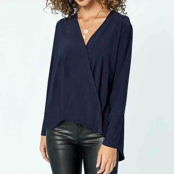 new chiffon blouse women 2019 long sleeve shirt fashion v neck tees casual solid blouse plus size loose shirt, White
new chiffon blouse women 2019 long sleeve shirt fashion v neck tees casual solid blouse plus size loose shirt, White