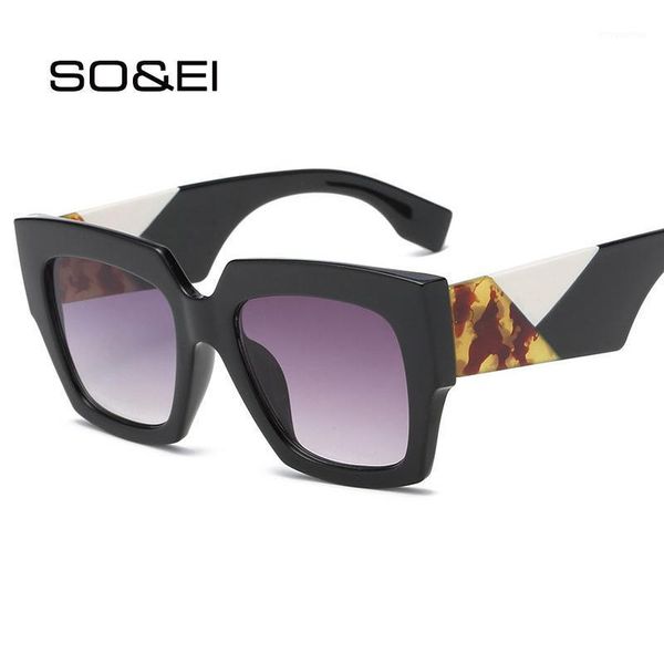 so&ei fashion sunglasses oversized trend square women sunglasses gradient lens eyewear men mixed colors legs sun glasses shades1, White;black
so&ei fashion sunglasses oversized trend square women sunglasses gradient lens eyewear men mixed colors legs sun glasses shades1, White;black