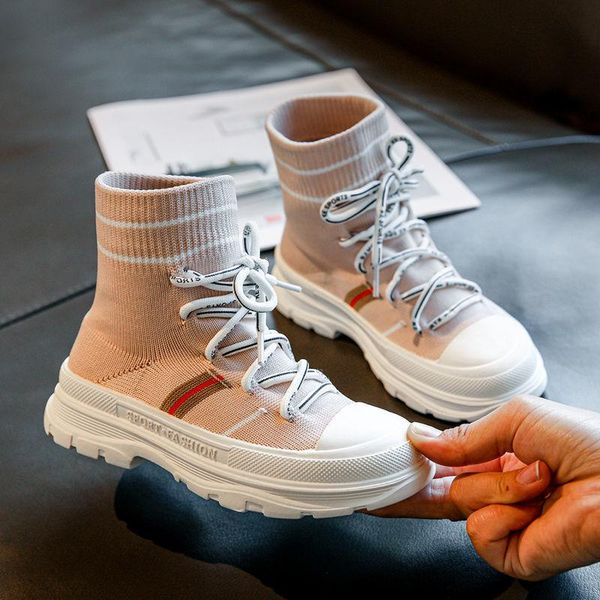 2020 new fashion girl boots mid-high-barrel spring/autumn single sock long tube tidal shoes winter, Black;grey
2020 new fashion girl boots mid-high-barrel spring/autumn single sock long tube tidal shoes winter, Black;grey