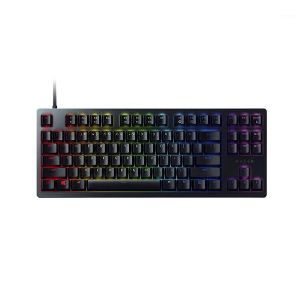 razer huntsman tournament edition mechanical keyboard linear optical switch gaming 87 keys rgb backlight wired keyboard1