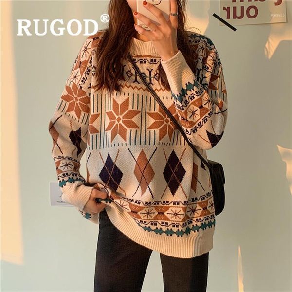 rugod graphics sweater vintage pullover warm jumper winter for women knitwear loose korean style womens sweaters 20191, White;black
rugod graphics sweater vintage pullover warm jumper winter for women knitwear loose korean style womens sweaters 20191, White;black