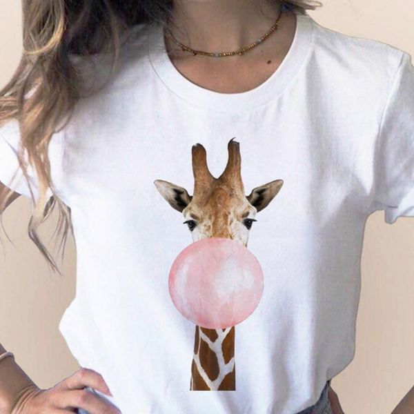 bubble gum new harajuku women t-shirt giraffe cute print t shirt summer fashion casual lovely vogue o-neck, White
bubble gum new harajuku women t-shirt giraffe cute print t shirt summer fashion casual lovely vogue o-neck, White