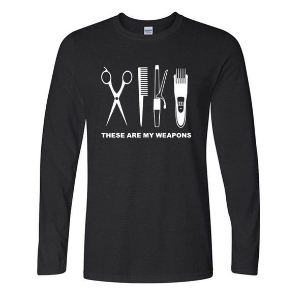 new autumn and winter fashion hairdresser t shirt men long sleeve cotton barber weapons t-shirt scissors tshirt moresize, Black
new autumn and winter fashion hairdresser t shirt men long sleeve cotton barber weapons t-shirt scissors tshirt moresize, Black
