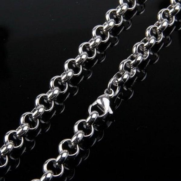 8mm wholesale 316l stainless steel silver color handmade rolo link chain mens womens necklace jewelry 16-40inch
8mm wholesale 316l stainless steel silver color handmade rolo link chain mens womens necklace jewelry 16-40inch