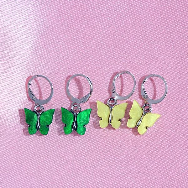 jjfoucs 2pair/sets new 2020 resin acrylic hoop earrings girls multicolor butterfly earring colorful sweet jewelry accessories, Golden;silver
jjfoucs 2pair/sets new 2020 resin acrylic hoop earrings girls multicolor butterfly earring colorful sweet jewelry accessories, Golden;silver
