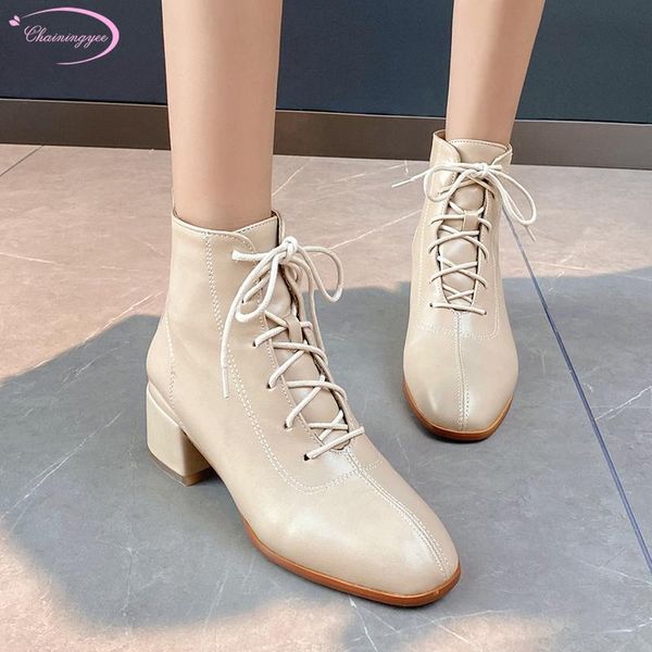 casual style square toe ankle boots fashion lace-up black apricot medium with thick heel motorcycle boots women's shoes big size
casual style square toe ankle boots fashion lace-up black apricot medium with thick heel motorcycle boots women's shoes big size