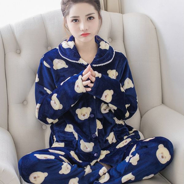 2021 new winter pajamas set women sleepwear warm flannel long sleeves pyjamas cartoon cute thick homewear nightie pijamas female 3i9n, Black;red
2021 new winter pajamas set women sleepwear warm flannel long sleeves pyjamas cartoon cute thick homewear nightie pijamas female 3i9n, Black;red