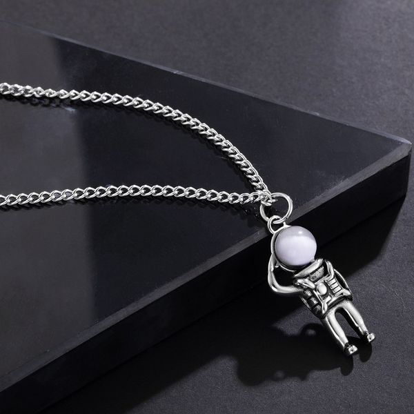 mens fashion charm silver necklace stainless steel jewelry moonstone astronaut pendant designer hip hop jewelry link chain necklaces women
mens fashion charm silver necklace stainless steel jewelry moonstone astronaut pendant designer hip hop jewelry link chain necklaces women