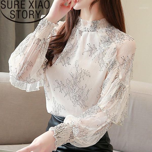 fashion woman blouses 2019 new ruffles print hollow lace blouse shirt womens and blouses long sleeve women shirts 2462 501, White
fashion woman blouses 2019 new ruffles print hollow lace blouse shirt womens and blouses long sleeve women shirts 2462 501, White