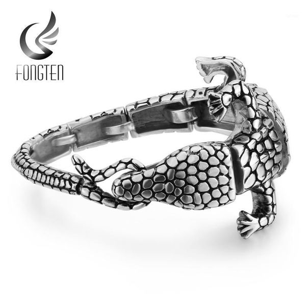 fongten crocodile charm bracelet bangle 361l silver blacken stainless steel animal fish male bracelets fashion jewelry1, Golden;silver
fongten crocodile charm bracelet bangle 361l silver blacken stainless steel animal fish male bracelets fashion jewelry1, Golden;silver