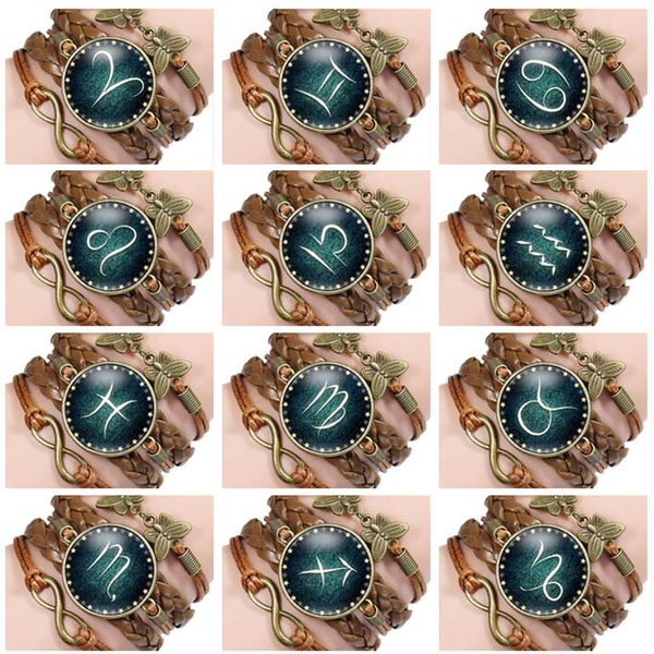 twelve constellations time gem leather bracelet multi layer retro combination bracelet gsfb145 mix order 20 pieces a lot charm bracelets, Golden;silver
twelve constellations time gem leather bracelet multi layer retro combination bracelet gsfb145 mix order 20 pieces a lot charm bracelets, Golden;silver