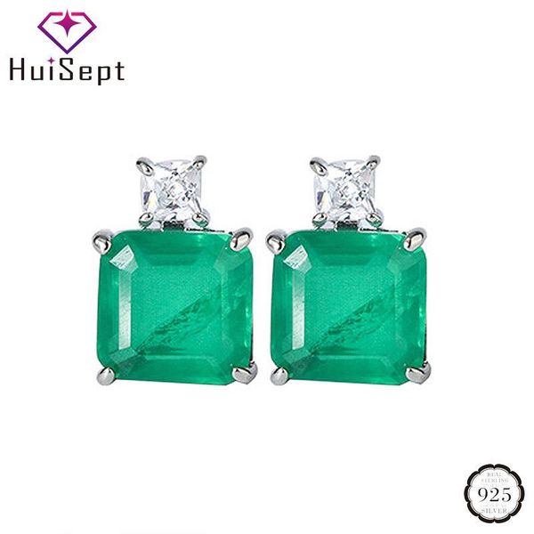 huisept luxury earrings for women wedding engagement 925 sterling silver jewelry accessory square emerald gemstone stud earring, Golden;silver
huisept luxury earrings for women wedding engagement 925 sterling silver jewelry accessory square emerald gemstone stud earring, Golden;silver