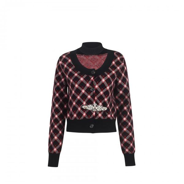 autumn winter women retro checkered outer wear sweater 2020 new fashion short halterneck cardigans coat clothes runway, White
autumn winter women retro checkered outer wear sweater 2020 new fashion short halterneck cardigans coat clothes runway, White