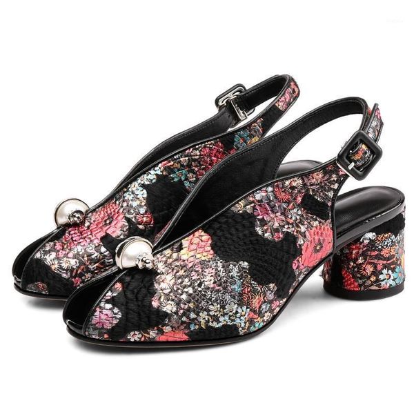 women's genuine horsehair printed flower slip-on thick high heel peep toe slingback pumps elegant ladies evening dress shoes, Black
women's genuine horsehair printed flower slip-on thick high heel peep toe slingback pumps elegant ladies evening dress shoes, Black