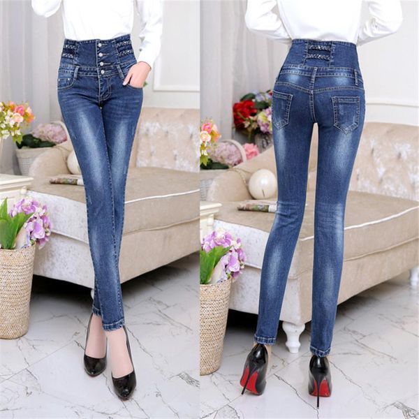 super high waist fashion jeans for women ultra-soft four cuff casual denim pencil pants skinny female trousers stretch jeans1, Blue
super high waist fashion jeans for women ultra-soft four cuff casual denim pencil pants skinny female trousers stretch jeans1, Blue