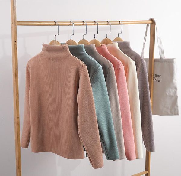 women's sweaters 2021 autumn winter warm basic soild color half high neck long sleeve women fashion female casual pullovers sweater, White;black
women's sweaters 2021 autumn winter warm basic soild color half high neck long sleeve women fashion female casual pullovers sweater, White;black