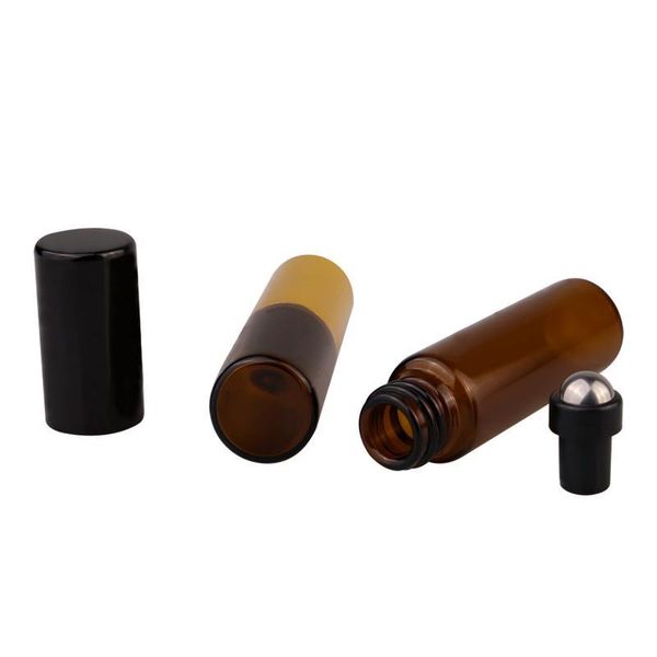 20pcs/lot 5ml amber glass roll on bottle with metal ball small roller essential oil bottle brown perfume gla qylztn
20pcs/lot 5ml amber glass roll on bottle with metal ball small roller essential oil bottle brown perfume gla qylztn