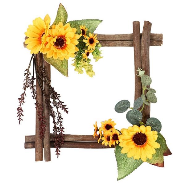 artificial sunflowers wreath square shape wreath frame for front door indoor outdoor wall window wedding home decoration
artificial sunflowers wreath square shape wreath frame for front door indoor outdoor wall window wedding home decoration