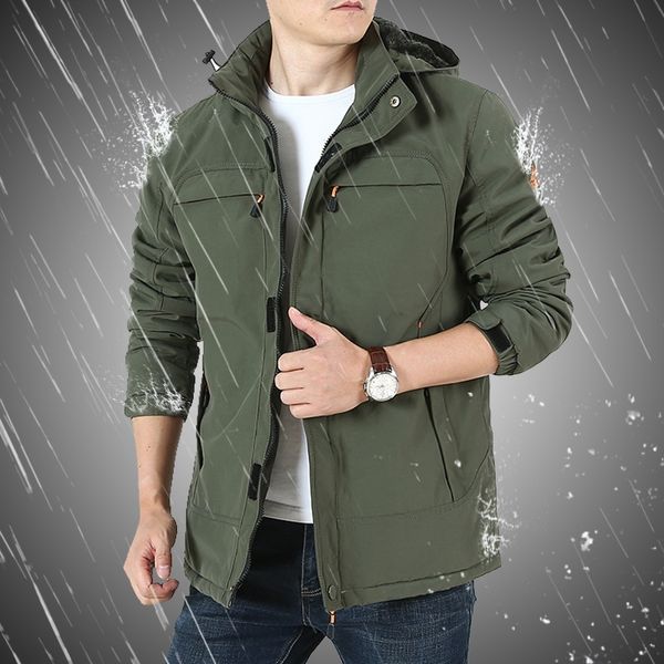military outdoor jacket men waterproof coats windproof hooded windbreaker jacket mens solid color zipper army bomber jacket 201116, Black;brown
military outdoor jacket men waterproof coats windproof hooded windbreaker jacket mens solid color zipper army bomber jacket 201116, Black;brown