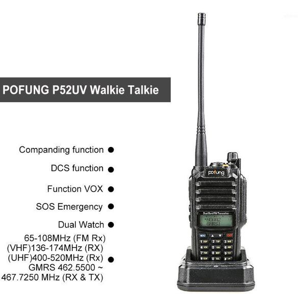 p52uv walkie talkie portable handheld transceiver interphone vox function battery save led fm radio two way radio1
p52uv walkie talkie portable handheld transceiver interphone vox function battery save led fm radio two way radio1