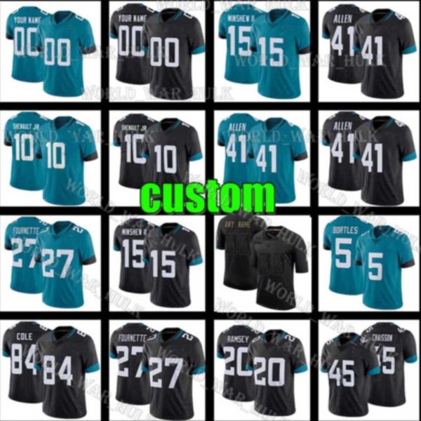 jacksonville jaguars custom 30 james robinson jersey 15 gardner minshew ii 41 josh allen 10 laviska shenault jr 17 d.j. chark, Black;red
jacksonville jaguars custom 30 james robinson jersey 15 gardner minshew ii 41 josh allen 10 laviska shenault jr 17 d.j. chark, Black;red
