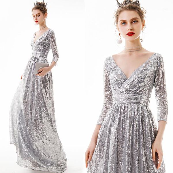 new arrive 8 style color sequins v neck back zipper elegant evening dress floor length party gown a-line evening gowns qipao1, Red
new arrive 8 style color sequins v neck back zipper elegant evening dress floor length party gown a-line evening gowns qipao1, Red