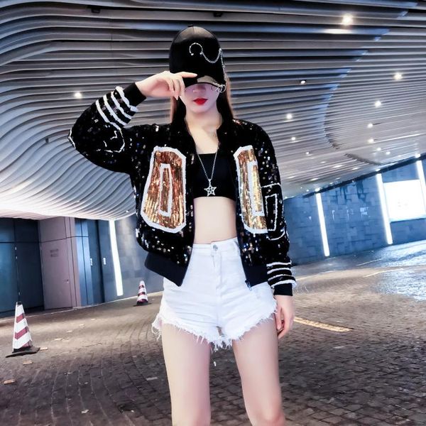 women's jackets coat with sequins or glitter shiny fashion women sequin clothes hip hop club party full sleeve jacket, Black;brown
women's jackets coat with sequins or glitter shiny fashion women sequin clothes hip hop club party full sleeve jacket, Black;brown