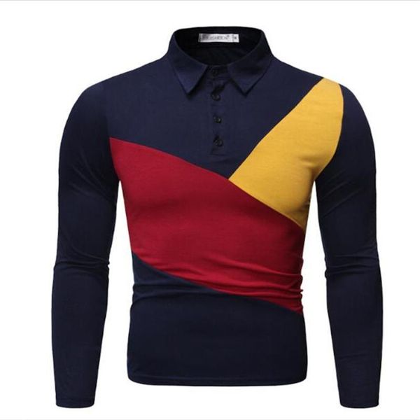 men's polos autumn fashion men lapel color matching long sleeve shirt streetwear casual slim splicing white black dark blue m-3xl
men's polos autumn fashion men lapel color matching long sleeve shirt streetwear casual slim splicing white black dark blue m-3xl