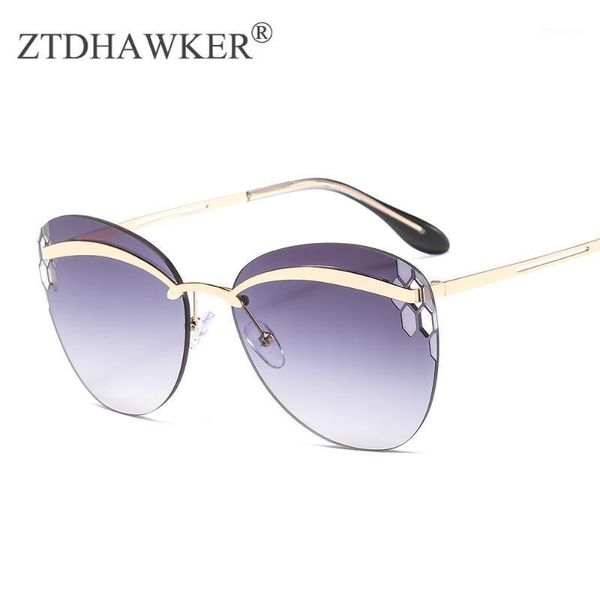 the new metal eyebrows frameless fashion men and women hollow sunglasses personality catwalk glasses1, White;black
the new metal eyebrows frameless fashion men and women hollow sunglasses personality catwalk glasses1, White;black
