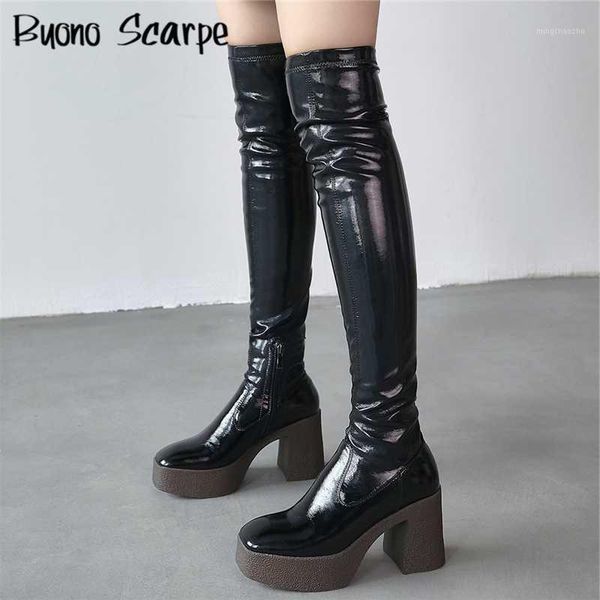boots stretch women slim platform over the knee long patent leather female elastic shoes ladies high heels1, Black
boots stretch women slim platform over the knee long patent leather female elastic shoes ladies high heels1, Black