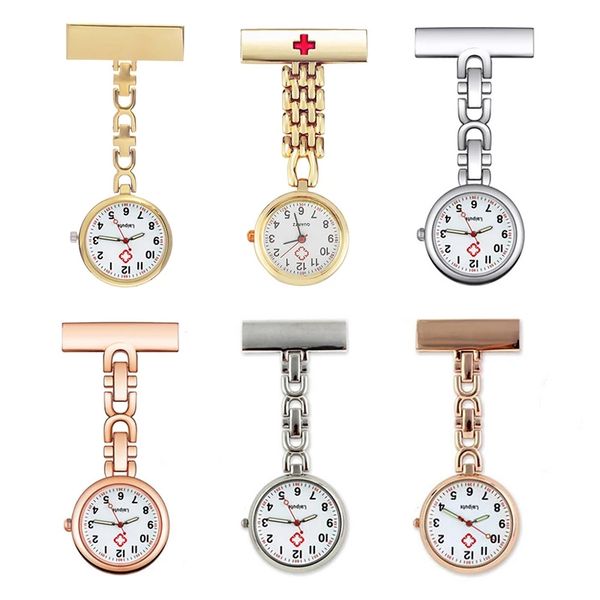 luminous nurse pocket watch stainless steel lapel quartz movement high-quality fashion dress clock accessory, Slivery;golden 
luminous nurse pocket watch stainless steel lapel quartz movement high-quality fashion dress clock accessory, Slivery;golden