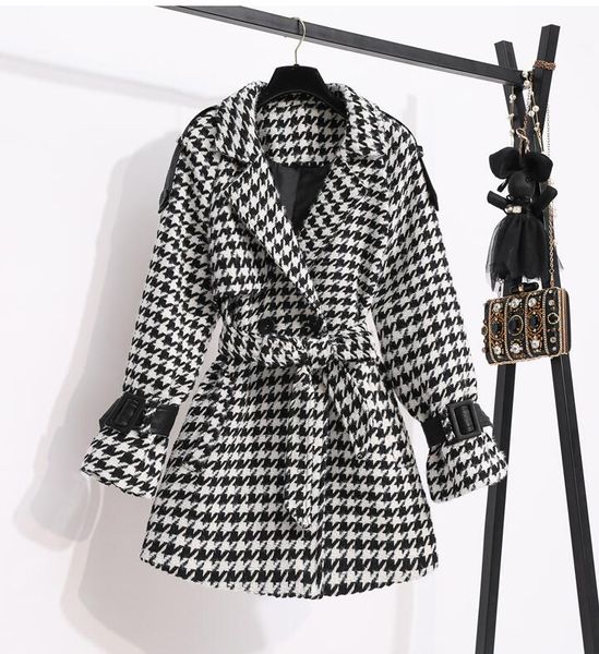 2021 winter elegant women jackets fashion houndstooth woolen coats vintage ladies casual turn-down collar female warm outwear, Black;brown
2021 winter elegant women jackets fashion houndstooth woolen coats vintage ladies casual turn-down collar female warm outwear, Black;brown
