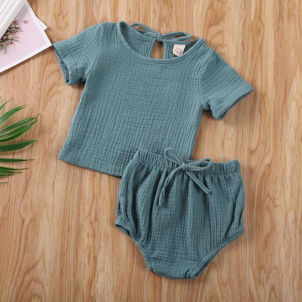 clothing sets baby summer set born kids boy girl solid clothes cotton linen +shorts pants 2pcs short sleeve outfits, White
clothing sets baby summer set born kids boy girl solid clothes cotton linen +shorts pants 2pcs short sleeve outfits, White