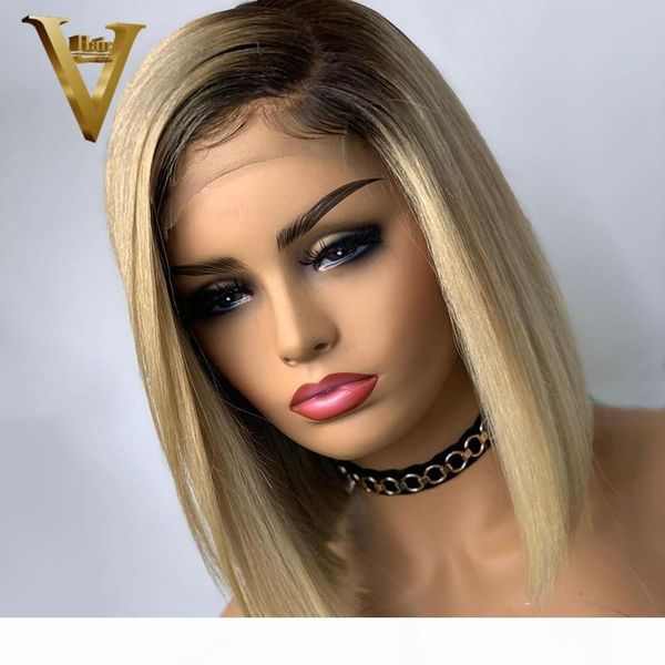ombre blonde lace front wig brazilian remy hair 613 bob wig 13x6 transparent lace front human hair wigs for women 150 density, Black;brown 
ombre blonde lace front wig brazilian remy hair 613 bob wig 13x6 transparent lace front human hair wigs for women 150 density, Black;brown
