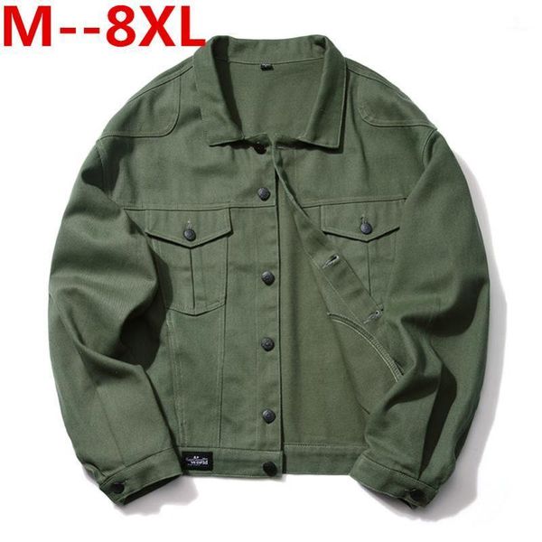 plus size spring autumn 10xl 8xl 7xl 6xl 5xl 4xl 2021 new yards men coat men's denim male increased jacket chaqueta hombre lapel1, Black;brown
plus size spring autumn 10xl 8xl 7xl 6xl 5xl 4xl 2021 new yards men coat men's denim male increased jacket chaqueta hombre lapel1, Black;brown