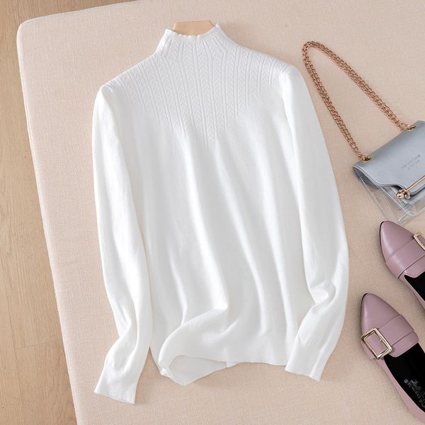 2021 new women turtleneck sweater autumn winter long sleeve woman pullover sweaters chic female jumper knitted pull femme 41py, White;black
2021 new women turtleneck sweater autumn winter long sleeve woman pullover sweaters chic female jumper knitted pull femme 41py, White;black