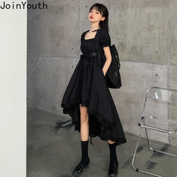 casual dresses joinyouth women dress korean fashion clothes chic lace ruffles vestidos irregular harajuku up big swing 7a093, Black;gray
casual dresses joinyouth women dress korean fashion clothes chic lace ruffles vestidos irregular harajuku up big swing 7a093, Black;gray