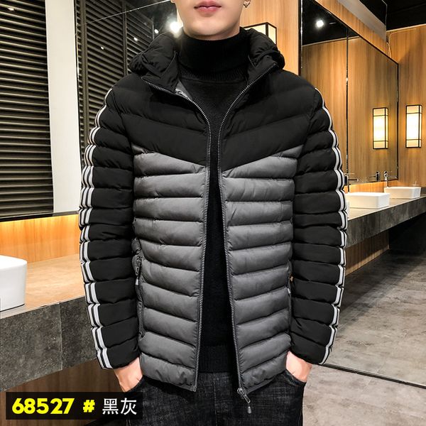 winter down men's short padded jacket autumn and winter sports hooded handsome warm padded jacket, Black
winter down men's short padded jacket autumn and winter sports hooded handsome warm padded jacket, Black