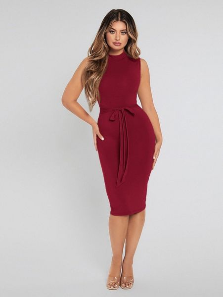 mock neck belted bodycon dress n9me#, Black;gray
mock neck belted bodycon dress n9me#, Black;gray