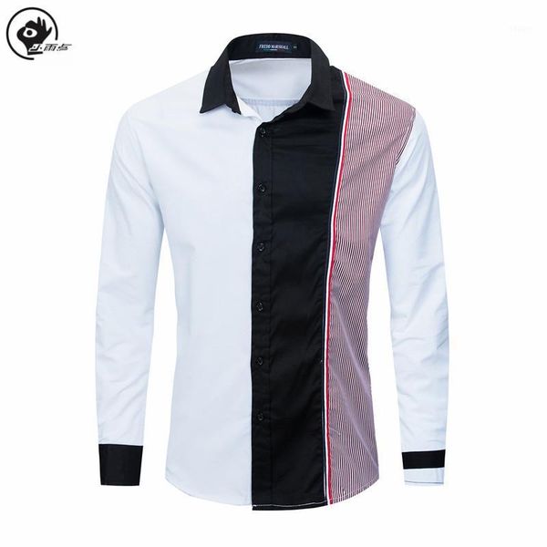 little raindrop men shirt 2020 fashion vertical striped shirts for men long sleeve patchwork shirts cotton slim fit male1, White;black
little raindrop men shirt 2020 fashion vertical striped shirts for men long sleeve patchwork shirts cotton slim fit male1, White;black
