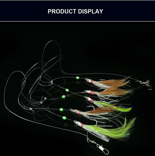 5pcs/set fishhooks for swivel fishing luminous artificial silicone bait false skin luminous pesca combination string hook jllefd yeah2010
5pcs/set fishhooks for swivel fishing luminous artificial silicone bait false skin luminous pesca combination string hook jllefd yeah2010