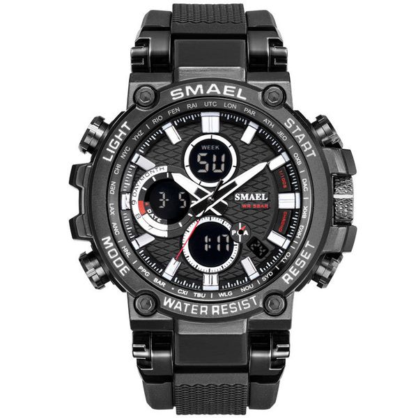 new smael 46mm 1803 quartz ditigal luminous watch mens student multifunction metal black case sport watches a09a7, Slivery;brown
new smael 46mm 1803 quartz ditigal luminous watch mens student multifunction metal black case sport watches a09a7, Slivery;brown