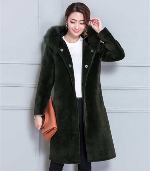 2021 new winter coats red wool women's leather collar of fake female jacket padded jackets plus size 6xl shelter jm2k, Black
2021 new winter coats red wool women's leather collar of fake female jacket padded jackets plus size 6xl shelter jm2k, Black