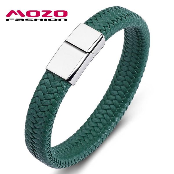 fashion bangle new punk men jewelry apricot braided leather bracelet stainless steel magnetic clasp women bangles 161 wmtjal, Golden;silver
fashion bangle new punk men jewelry apricot braided leather bracelet stainless steel magnetic clasp women bangles 161 wmtjal, Golden;silver