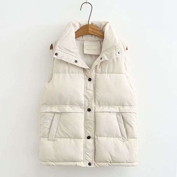 nibesser women's korean style solid sleeveless winter keep warm winter vest coat single women breasted loose thick fashion vest, Black;white
nibesser women's korean style solid sleeveless winter keep warm winter vest coat single women breasted loose thick fashion vest, Black;white